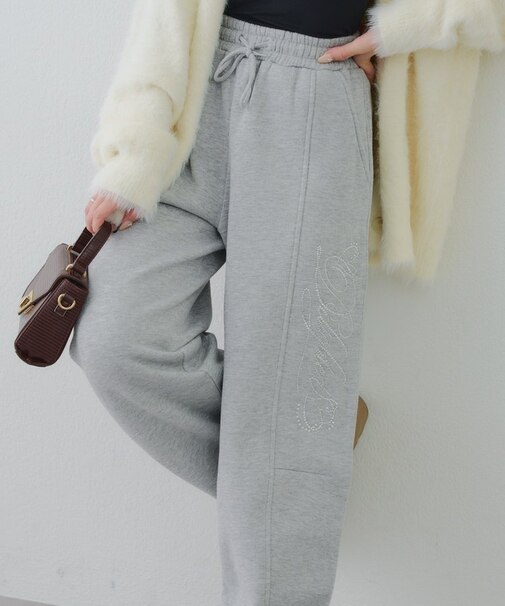 【SETUP対応】キラキラロゴスウェットパンツ