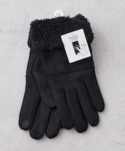 スマホタッチ機能付き！ムートン風手袋