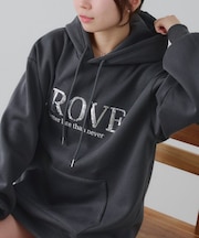 キラキラロゴ裏起毛BIGパーカー