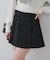 【セットアップ対応】ツイード裾チラリミニスカート