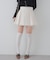 【セットアップ対応】ツイード裾チラリミニスカート