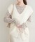 【natural couture】フェザーヤーンニットベスト