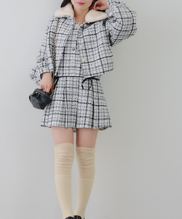 【RMAF】ラメツイードミニ丈ジャンスカ