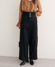 【Every very】折り返しベルトデニムパンツ