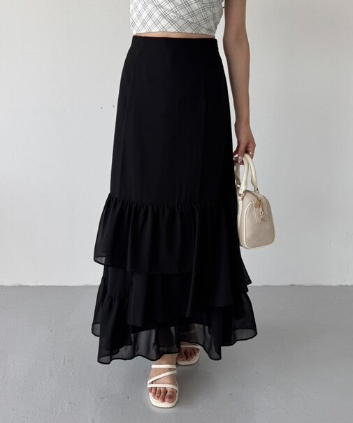 【one after another】ロングティアードスカート