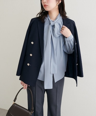 【natural couture】ボウタイリボンブラウス