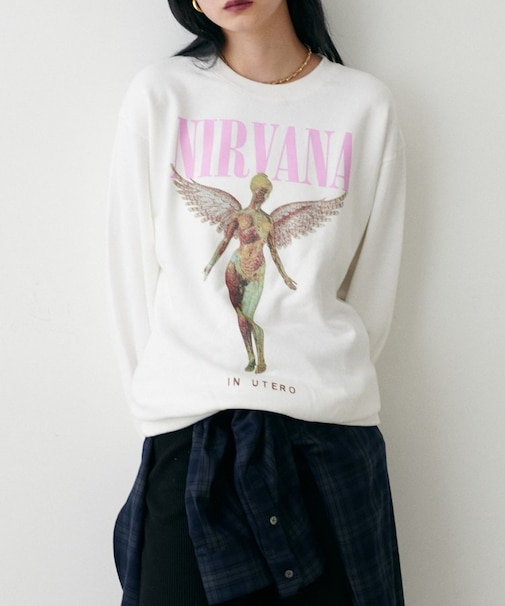 【LARUTA】NIRVANA裏地ロゴスエット