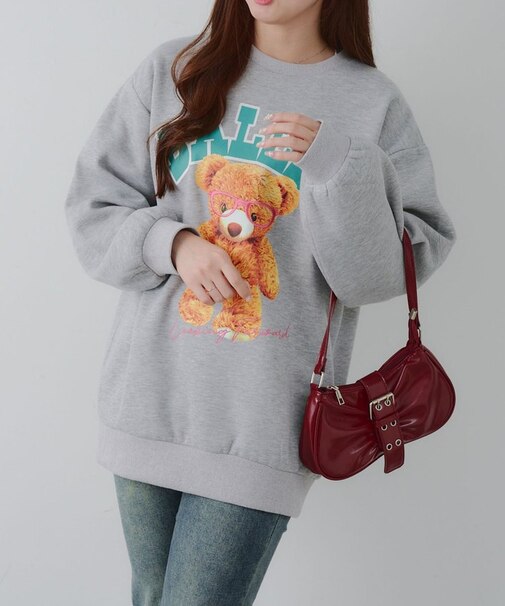 【RMAF】メガネを付けたくまさん裏起毛スウェット