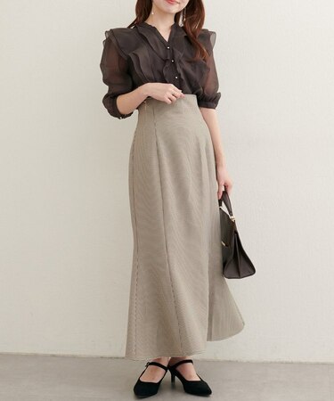 【natural couture】レースＵＰウエストマーメイドスカー