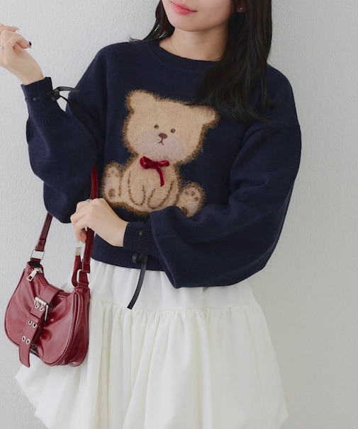 【RMAF】リボンくまさんニット