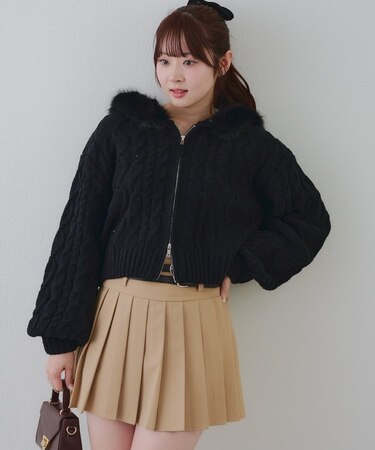 ＼マシュマロタッチ／ケーブルファーパーカー