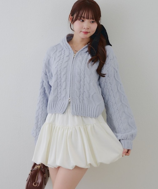 ＼マシュマロタッチ／ケーブルファーパーカー