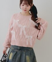 【RMAF】オーガンリボンモールニット