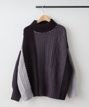 【NAO】ケーブル切替ハンドステッチプルオーバー