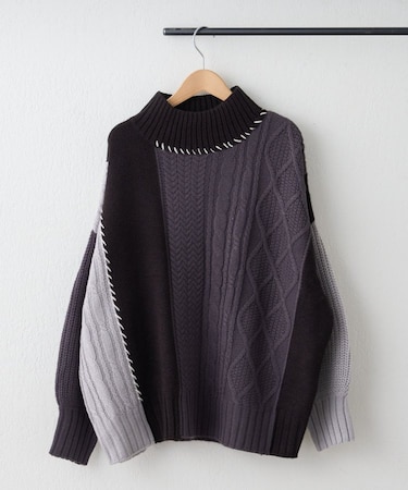 【NAO】ケーブル切替ハンドステッチプルオーバー