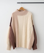 【NAO】ケーブル切替ハンドステッチプルオーバー