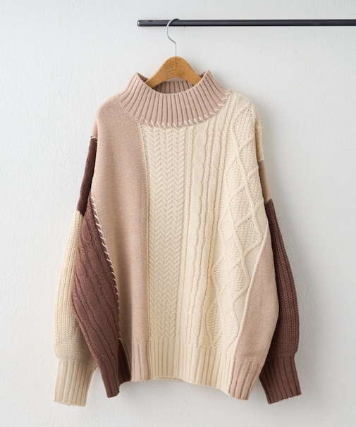 【NAO】ケーブル切替ハンドステッチプルオーバー