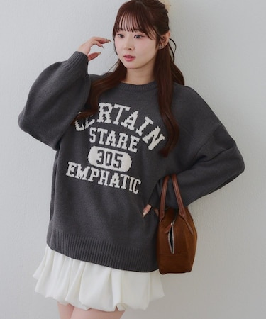 【RMAF】ロゴモールニット