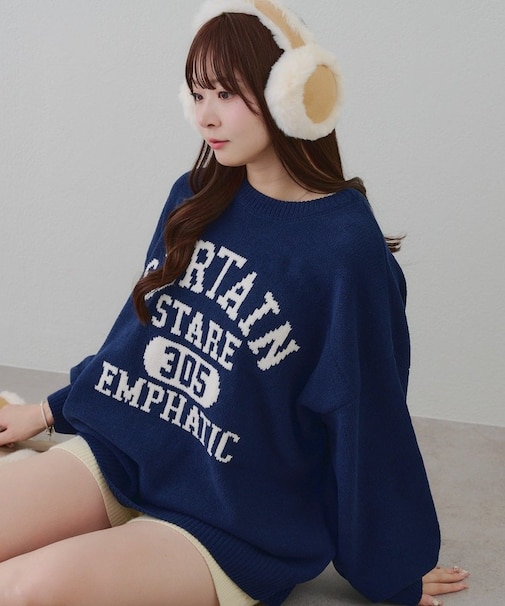 【RMAF】ロゴモールニット