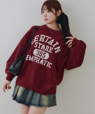 【RMAF】ロゴモールニット