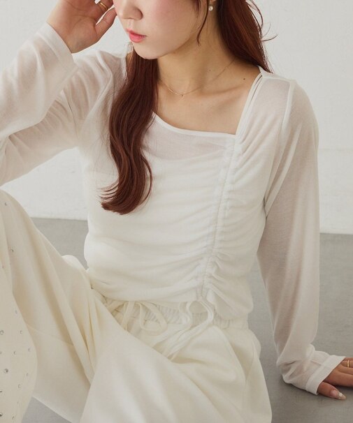 【one after another】インナーセットドロストトップス