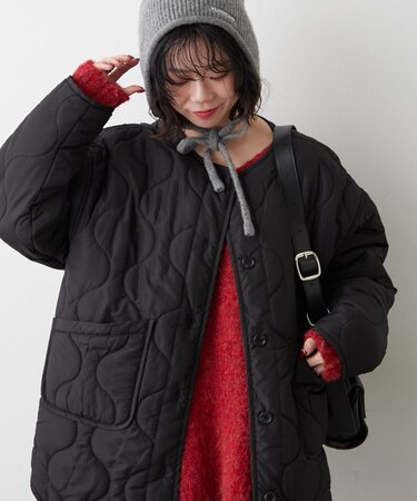 人気シリーズ！軽くてあたたか、パイピングキルトジャケット