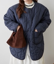 人気シリーズ！軽くてあたたか、パイピングキルトジャケット