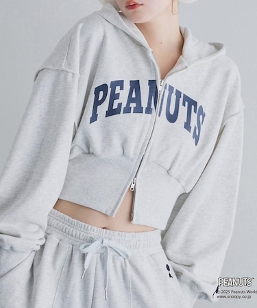 【one after another】スヌーピー刺繍入りパーカー
