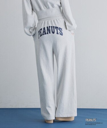 【one after another】スヌーピー刺繍入りスウェットパンツ