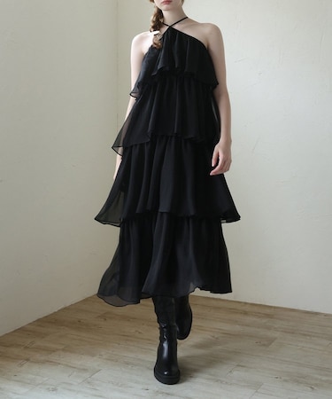 【Seemi】ティアードワンピ