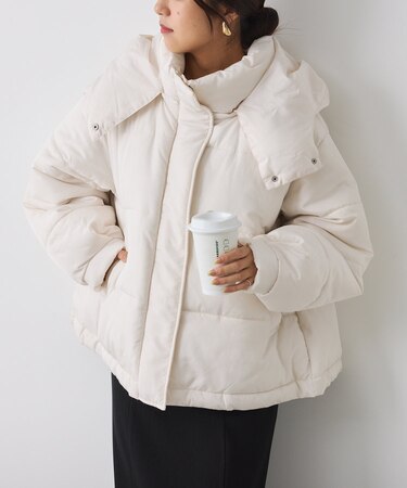 [【フード取り外し可】中綿ブルゾン]