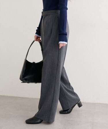 【EVERY.VERY niceclaup】タックスラックスパンツ