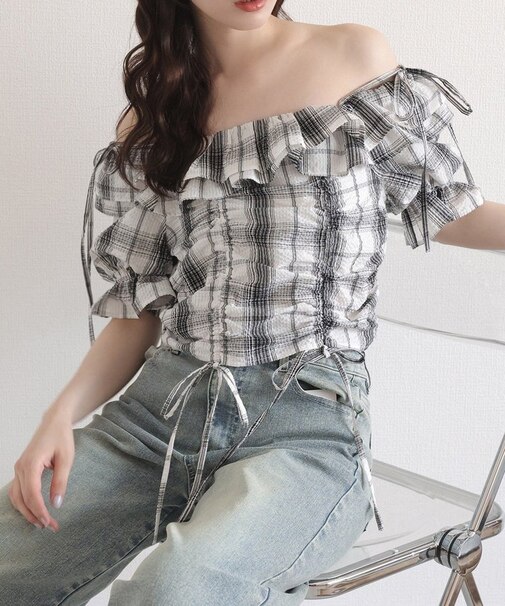 【one after another】ドロストブラウス