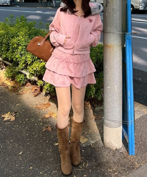 【RMAF】ピグメント風スウェットティアードスカート