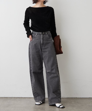 【2026SS】カーブラインデニムパンツ