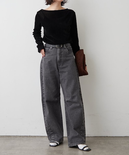 【2026SS】カーブラインデニムパンツ