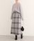 【natural couture】チェック柄ペンシルスカート