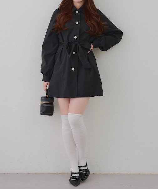 【2026SS】マルチリボン女の子トレンチコート