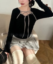 【2026SS】マルチwayトップス+バルーンミニスカートセットアップ