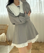 【2026SS】ハイウエスト裾チラリミニスカート