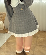【2026SS】ハイウエスト裾チラリミニスカート