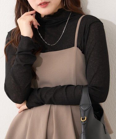 【2026SS】レイヤードにおすすめ、シアーネットボトルネックプルオーバー