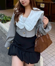 【2026SS】丈違いフリル衿ジャケット