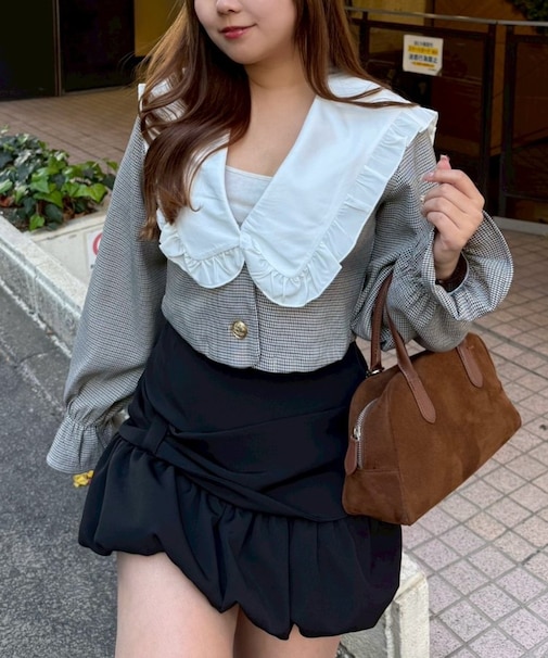 【2026SS】丈違いフリル衿ジャケット