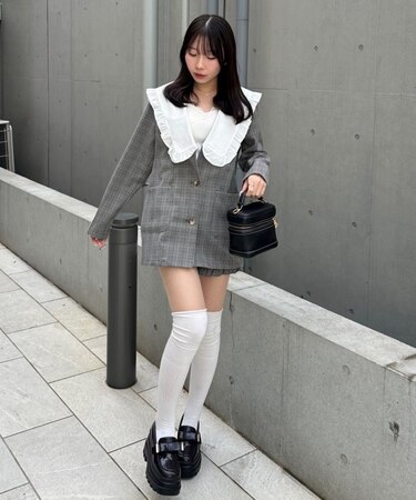 【2026SS】丈違いフリル衿ジャケット