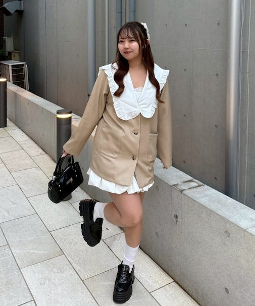 【2026SS】丈違いフリル衿ジャケット