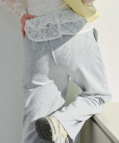 【RMAF】バックロゴラインストーン付スウェットパンツ