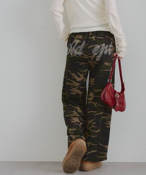 【RMAF】バックロゴラインストーン付スウェットパンツ