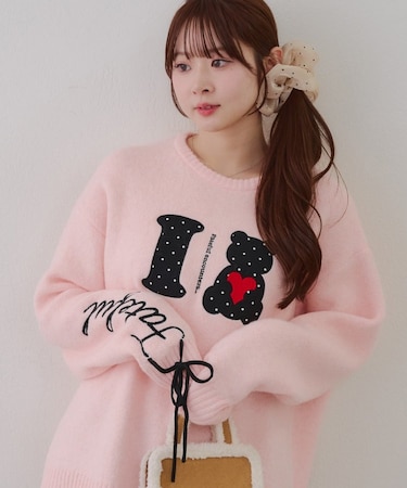 ILOVE BEARニットプルオーバー