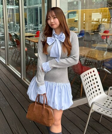 リボン&バルーンドッキングワンピース